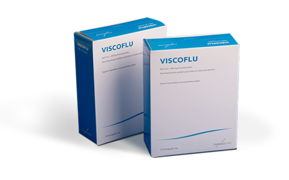 Két darab 'Viscoflu' felíratú doboz